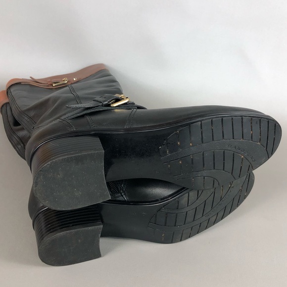 Bandolino Coppa Leather Knee High Riding Boots Size 8 - Picture 8 of 13